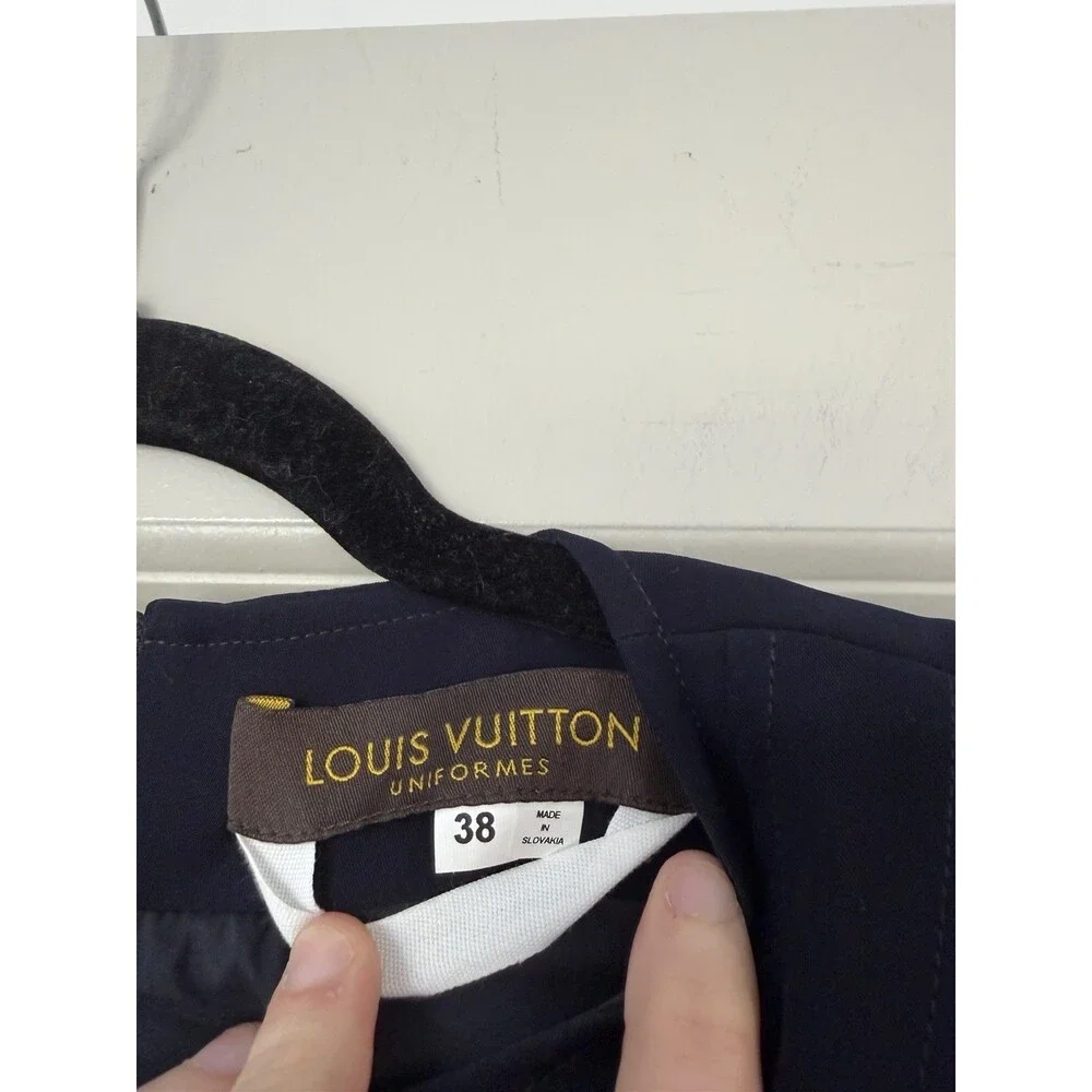 Louis Vuitton Uniformes Navy Fit and Flare Mini Dress Size 38 or US 6 - Picture 4 of 9
